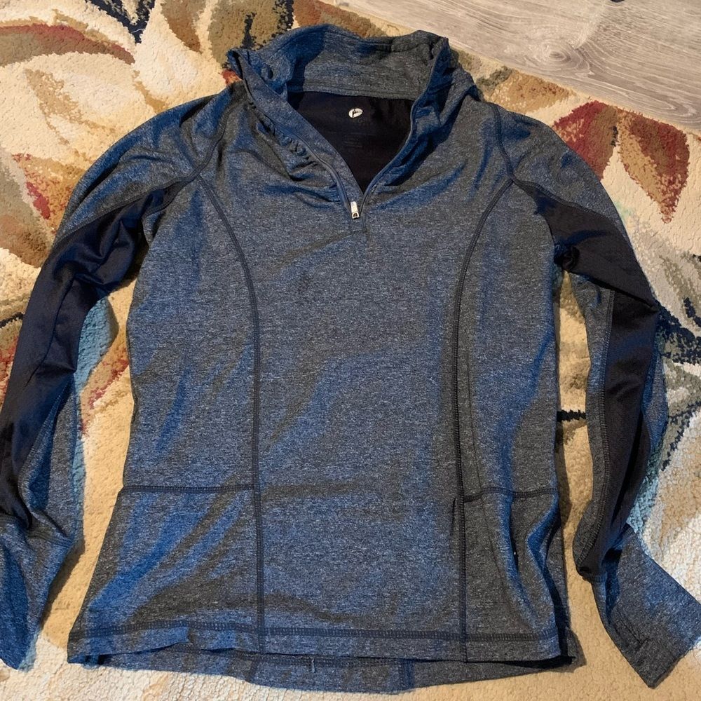 90 degrees grey quarter zip small